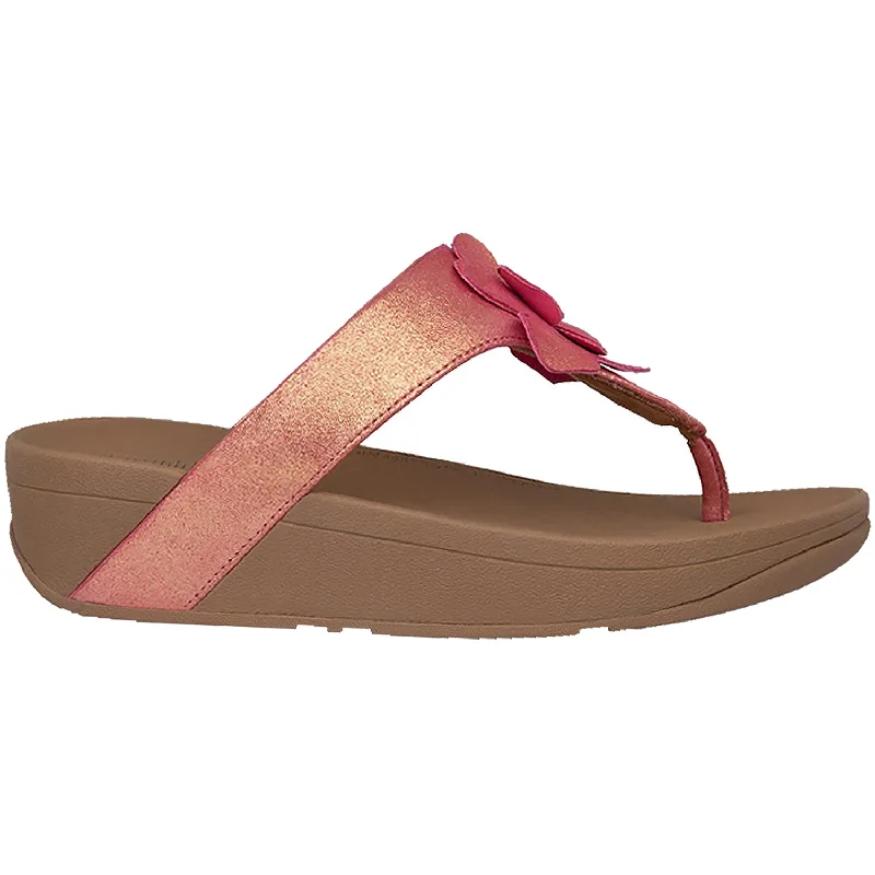 sandals for tropical vacationsWomen's Fit Flop Lottie Corsage Pink Suede