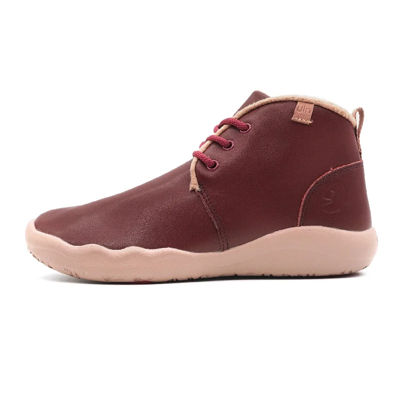 Suede boots with a casual vibe for everyday wearBilbao Burgundy Split Leather Lace-up Boots Men