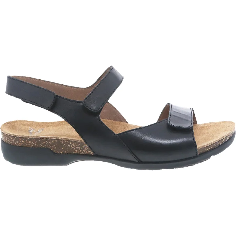 sandals for wearing by the seaWomen's Dansko Ronda Black Leather