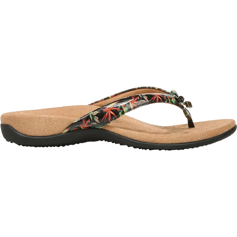 sandals for trendy outfitsWomen's Vionic Bella II Black Tropical Synthetic