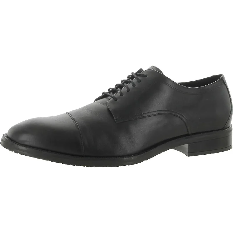 Cole Haan Mens Leather Lace-Up Oxfords