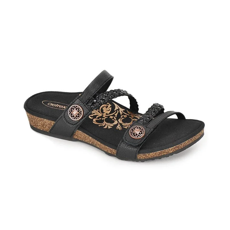 sandals for tropical weather adventuresJaney Braided Slide Black