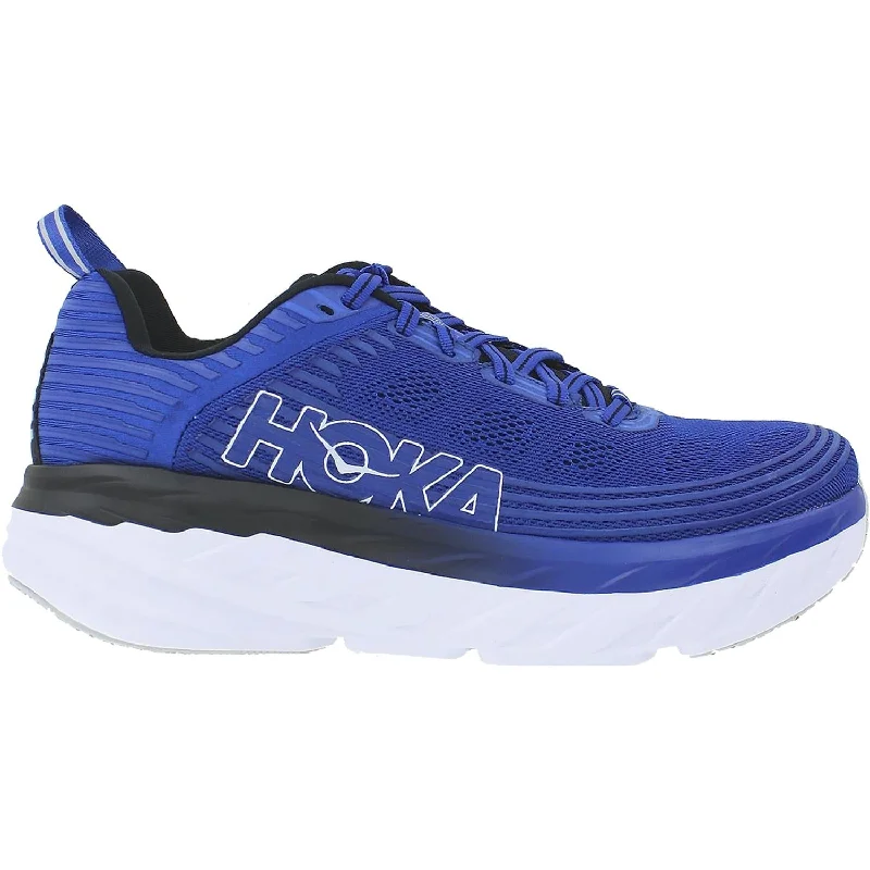 cushioned sole athletic shoes for runningMen's Hoka One One Bondi 6 Galaxy Blue/Anthracite Mesh