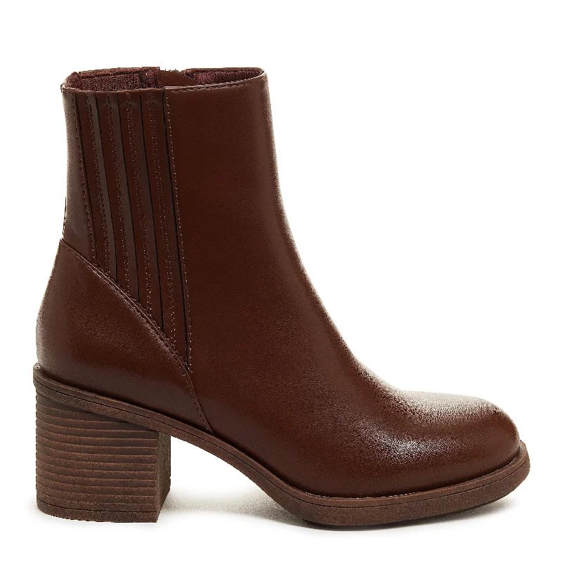 Stylish boots with metallic finishes for extra shineSonora Brown Platform Chelsea Boot