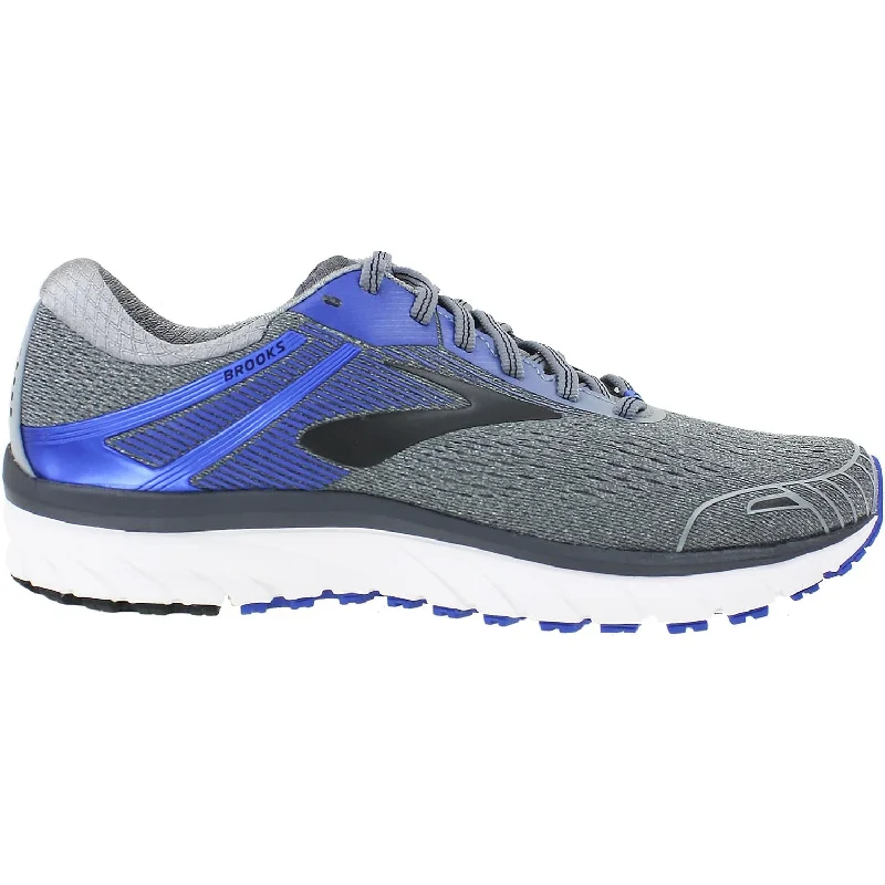 shoes for weight trainingMen's Brooks Adrenaline GTS 18 Grey/Blue/Black Mesh