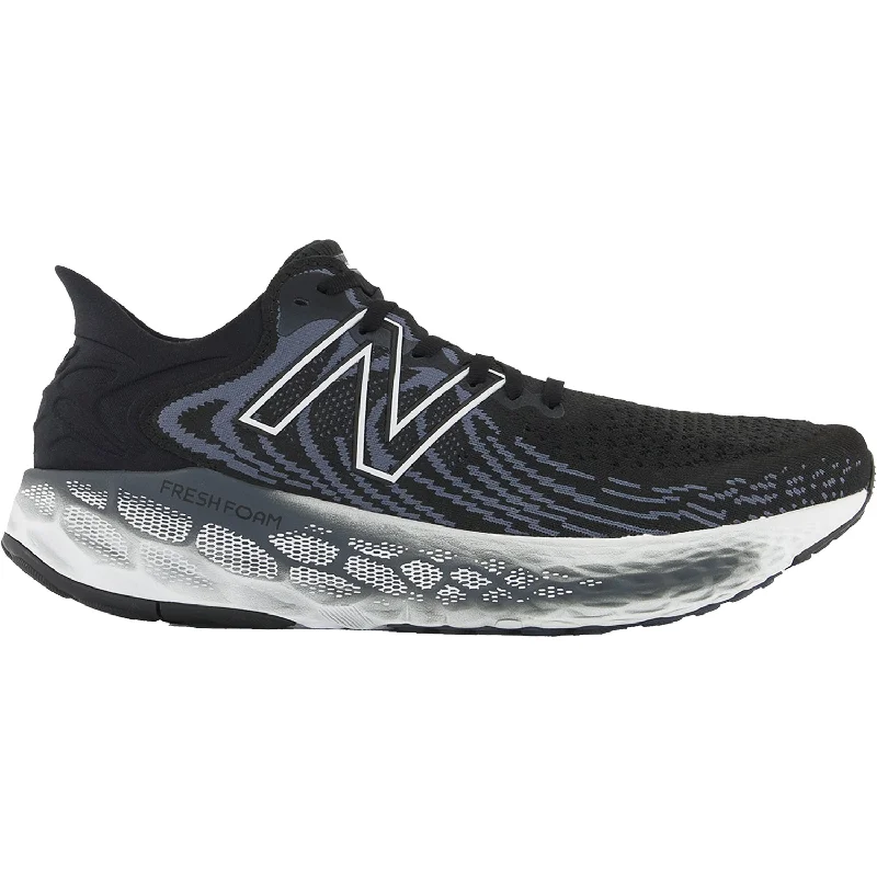 athletic shoes for men with soft mesh upper for breathabilityMen's New Balance Fresh Foam M1080B11 Black Synthetic/Mesh