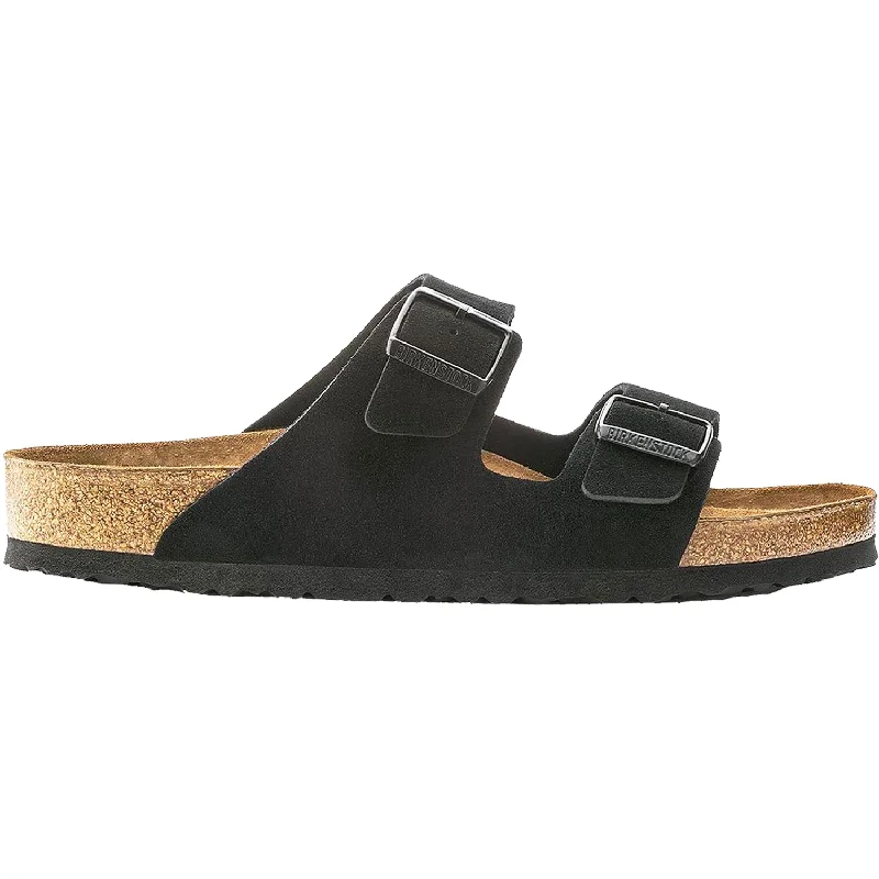 sandals for casual evening outingsWomen's Birkenstock Arizona Soft Footbed Black Suede