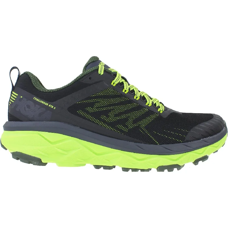 lightweight running shoes with responsive designMen's Hoka One One Challenger ATR 5 Ebony/Black Mesh