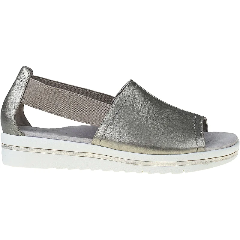 sandals for city break holidaysWomen's Earth Connie Platinum Leather