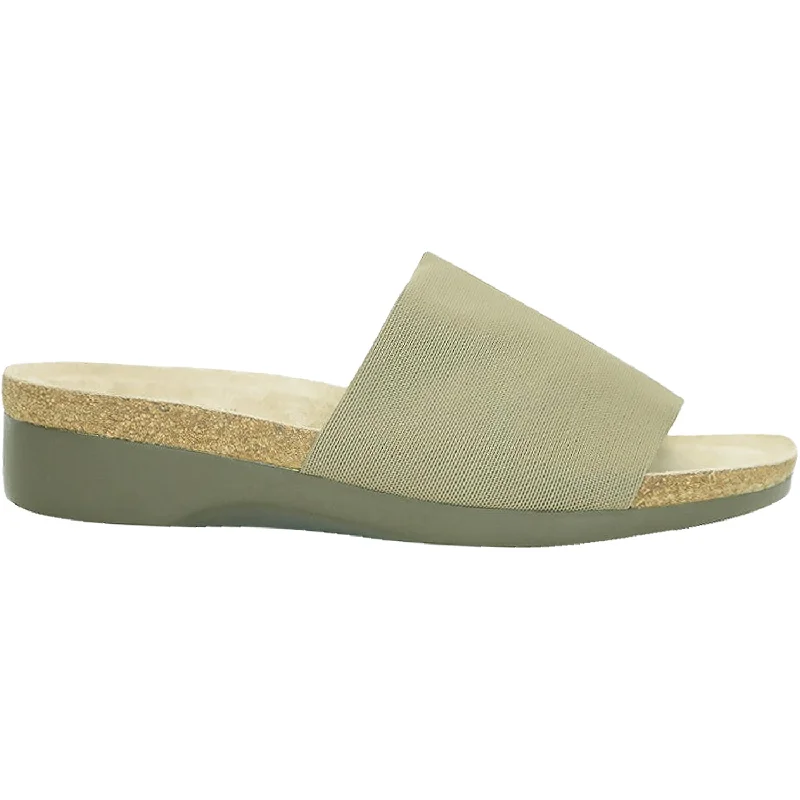 sandals with stylish designsWomen's Munro Casita Khaki Stretch Fabric