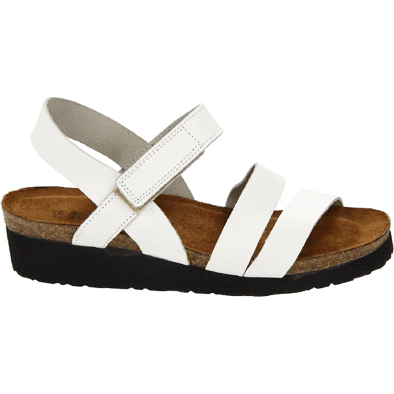 sandals for stylish and comfortable wearWomen's Naot Kayla White Leather