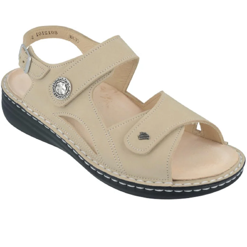 sandals for summer festivalsWomen's Finn Comfort Barbuda Finn Mellow Ivory Nubuck