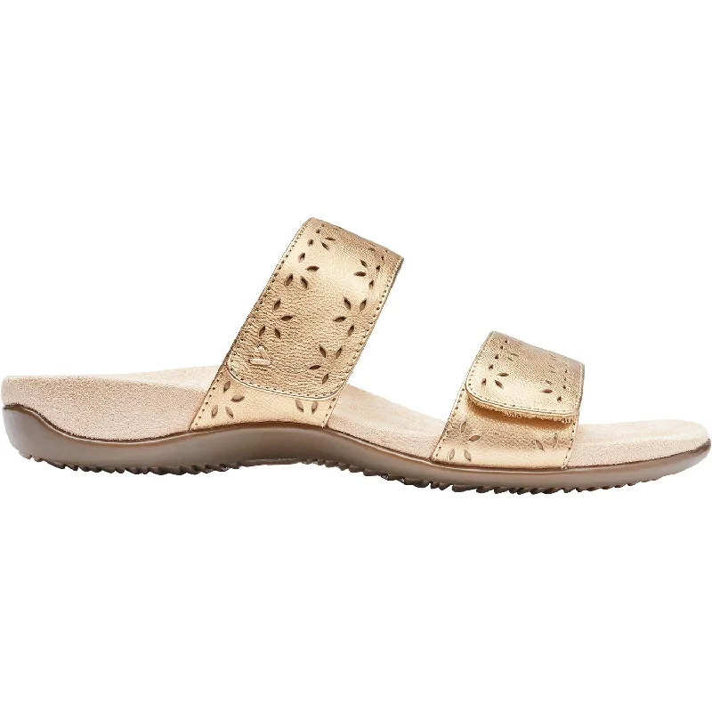 sandals with cushioned heelsWomen's Vionic Randi Gold Leather