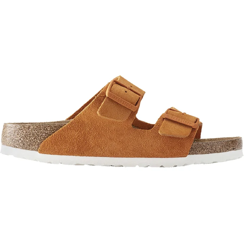 sandals for urban explorationWomen's Birkenstock Arizona Soft Footbed Russet Orange Suede