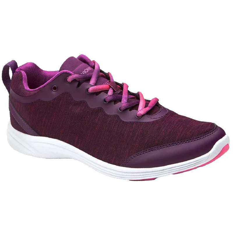 athletic shoes with ergonomic arch supportWomen's Vionic Fyn Purple Mesh