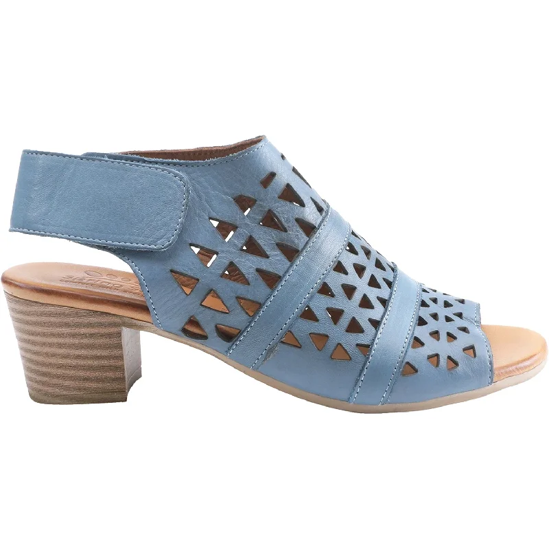 sandals with a flexible soleWomen's Spring Step Dorotha Blue Leather