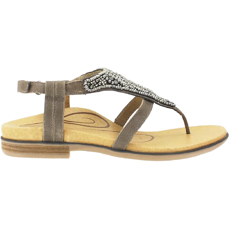 affordable stylish sandals for summerWomen's Aetrex Sheila Stone Leather