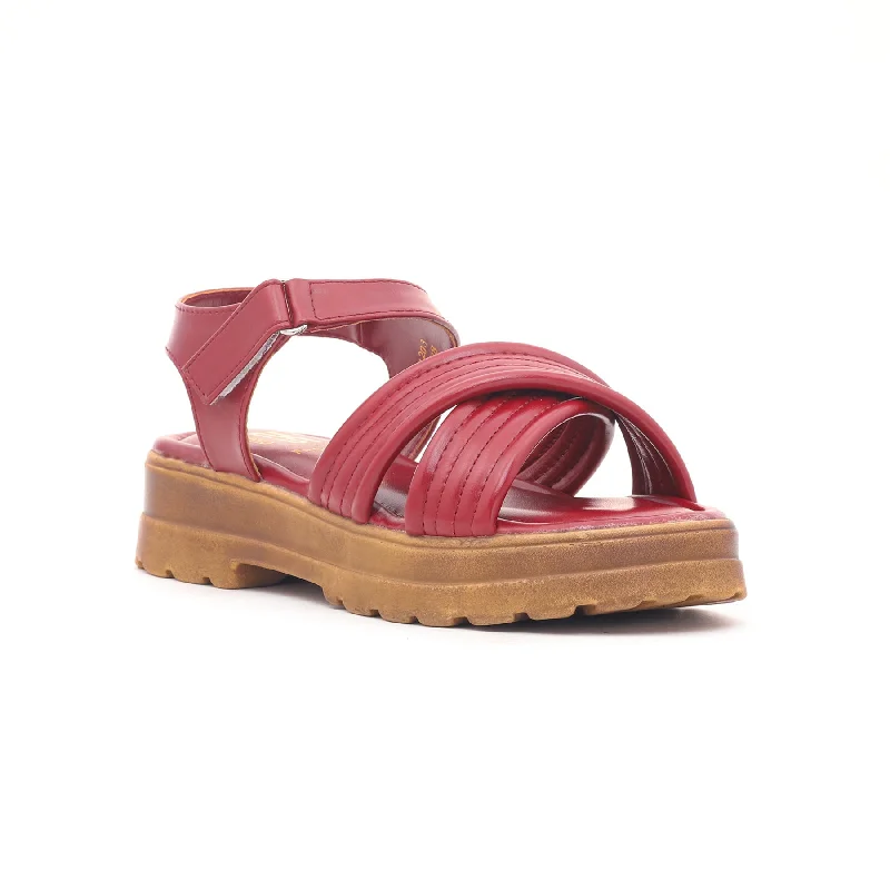 sandals for relaxed poolside wearMaroon Formal Sandal FR5088