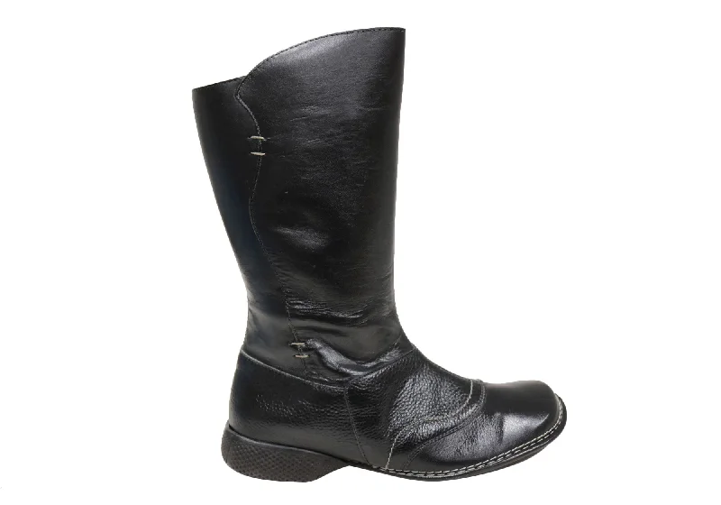 Timeless cowboy boots for a Western lookJ Gean Lozza Womens Comfortable Leather Mid Calf Boots Made In Brazil