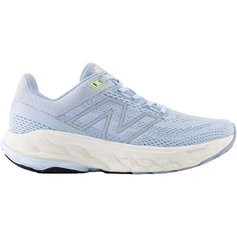 athletic shoes with padded tongue and collarWomen's New Balance Fresh Foam X W860D14 Light Chrome Blue/Limelight Mesh