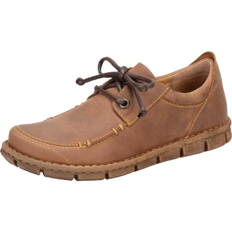 Born Mens Joel Leather Moc Toe Oxfords