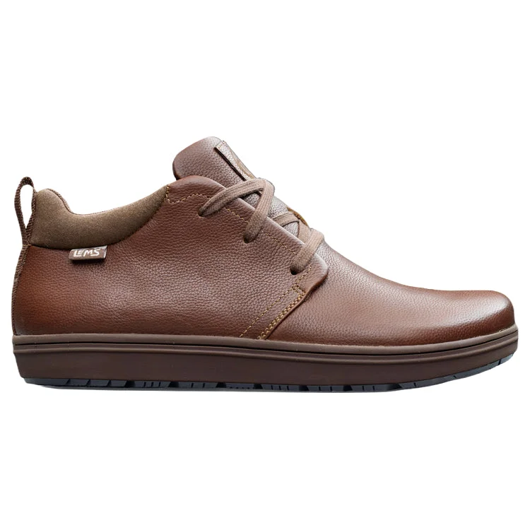 Boots with rugged soles for outdoor durabilityLems Chukka Grip Leather Chestnut