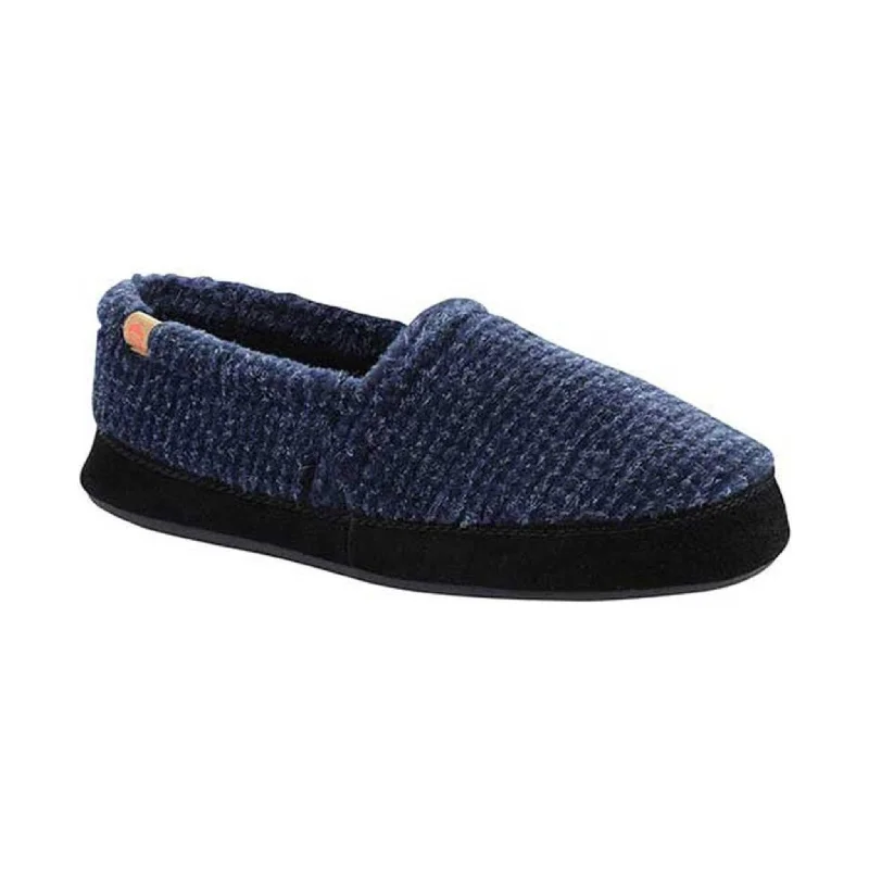 slippers for winter cabin wearslippers for men for indoor and outdoor use -Acorn Men's Moc Slippers - Blue