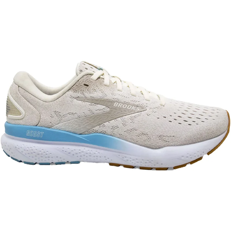 shoes for high-intensity workouts with flexible solesWomen's Brooks Ghost 16 Coconut/Chateau Grey/Blue Mesh