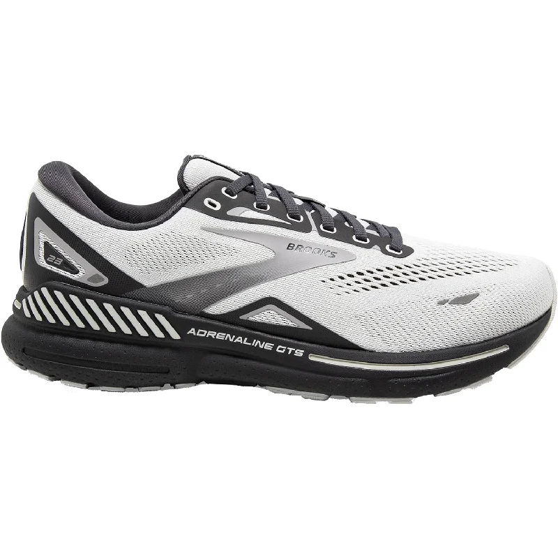 breathable athletic shoes for summerMen's Brooks Adrenaline GTS 23 Oyster/Ebony/Alloy Mesh