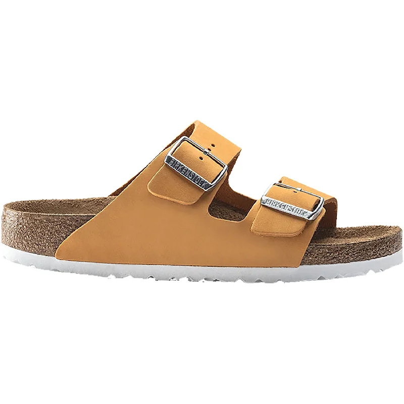 sandals for summer picnicsWomen's Birkenstock Arizona Soft Footbed Apricot Nubuck