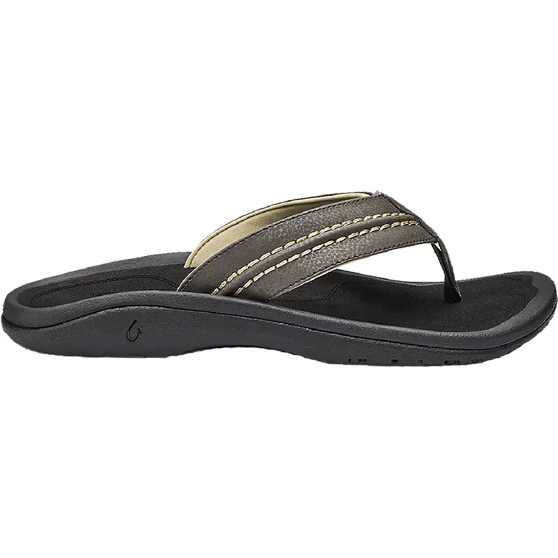 sandals for rugged terrainMen's OluKai Hokua Kona/Onyx Synthetic