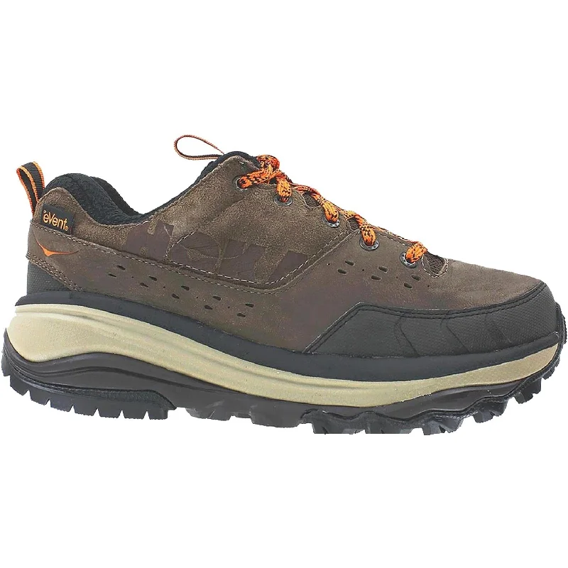 athletic shoes for women with enhanced gripMen's Hoka One One Tor Summit - Waterproof Brown/Burnt Orange Nubuck/Suede