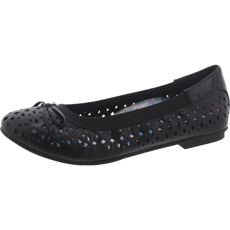 Trendy flats with delicate lace details for added eleganceComfortable flats for women with narrow feetSurin Womens Leather Slip On Ballet Flats