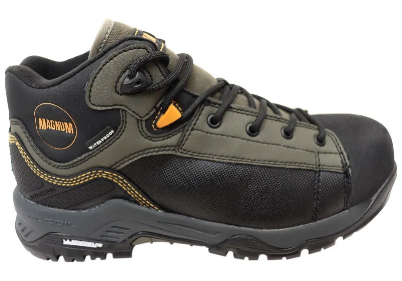 Comfortable boots with a soft, flexible designMagnum Mens Comfortable RX Mid Composite Toe Safety Boots