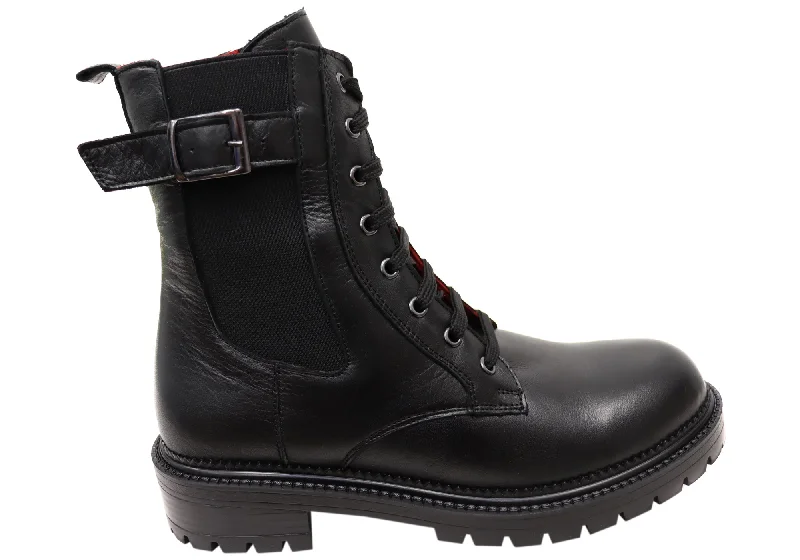 Boots with a modern twist on a traditional styleOrizonte Hunterfield Womens European Comfortable Leather Boots