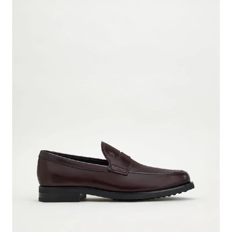 loafers for men with slip-resistant outsole for traction on slippery surfaces-Loafers in Leather