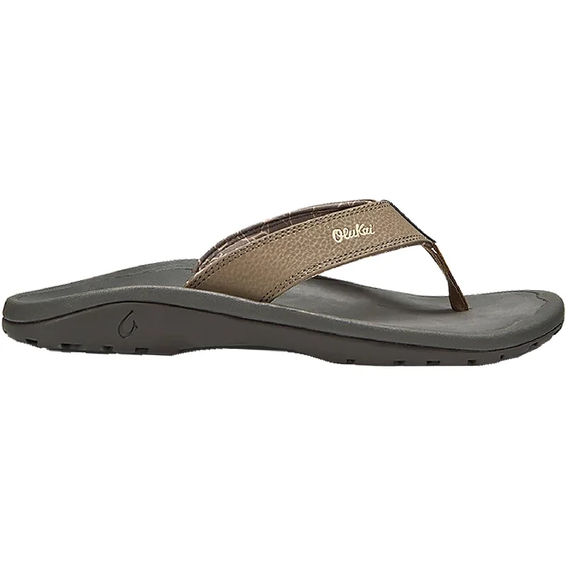 sandals for hot beach daysMen's OluKai Ohana Banyan/Island Salt Synthetic