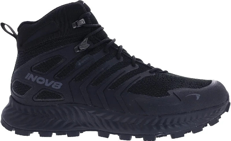 Stylish boots with a metallic sheen for evening wearInov8 Roclite Mid GORE-TEX WIDE FIT Womens Walking Boots - Black