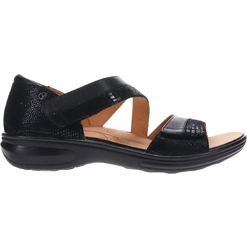 sandals for strolling in the sunWomen's Revere Mauritius Black Lizard Leather