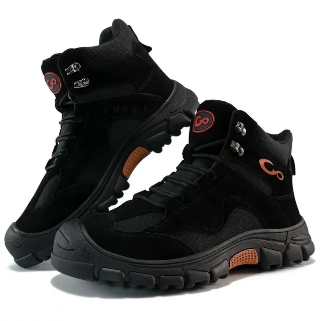 Insulated boots for ultimate warmth in winterHARENC Steel Toe Work Boots for Men Safety Industrial Construction Shoes