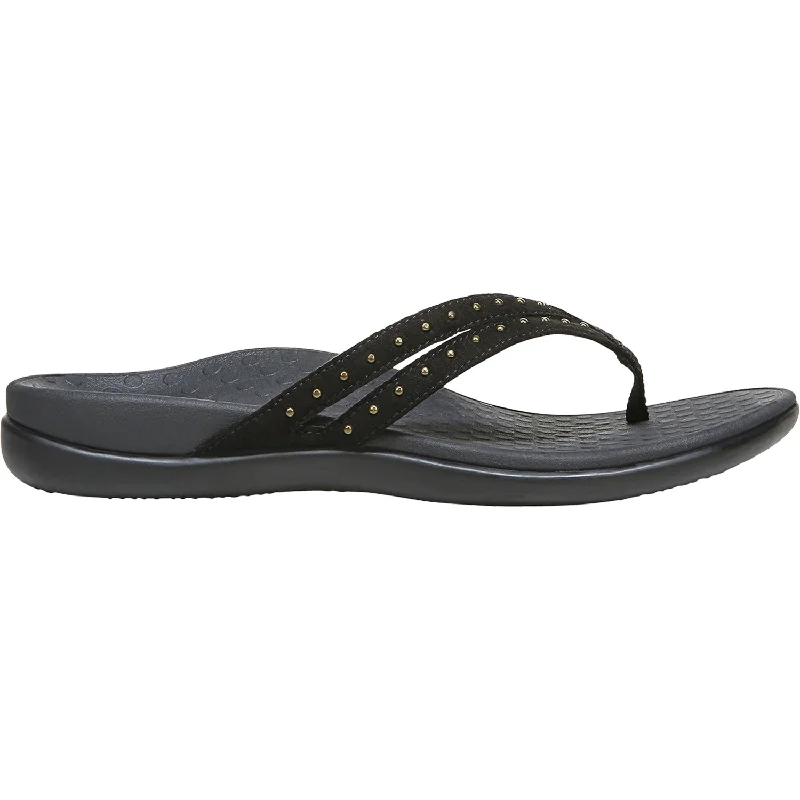 sandals for casual sunny afternoonsWomen's Vionic Tasha Black Microfiber