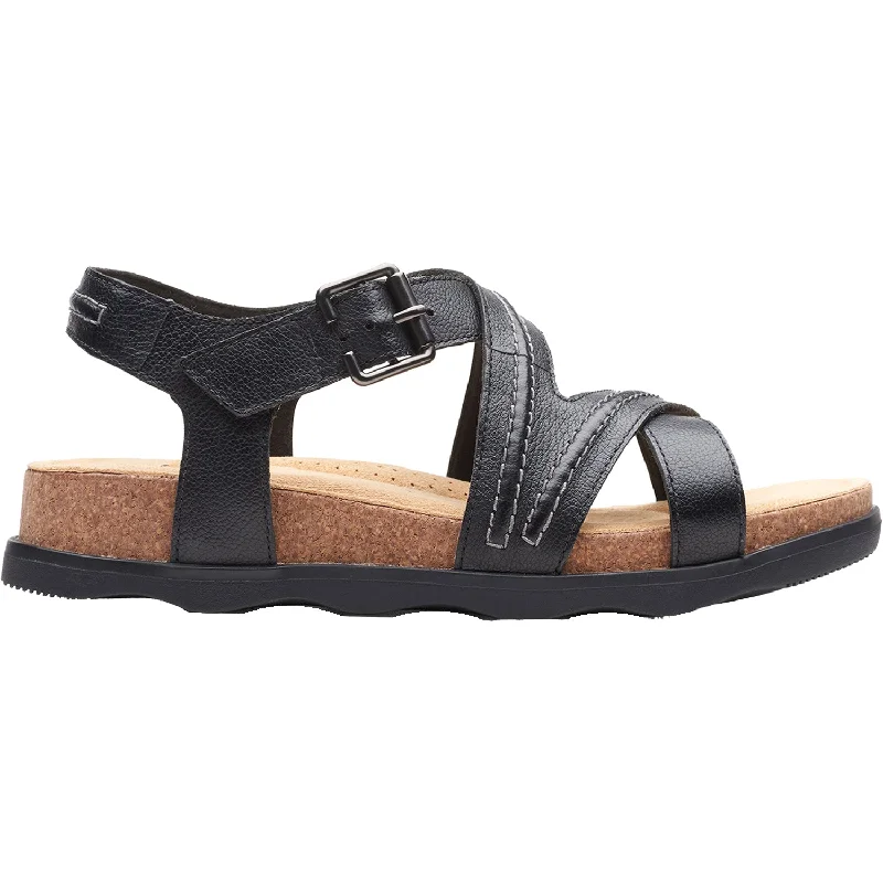 sandals for stylish casual looksWomen's Clarks Brynn Ave Black Leather