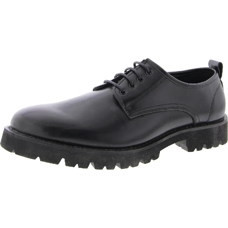 Steve Madden Mens Kaiden Lace Up Round Toe Oxfords