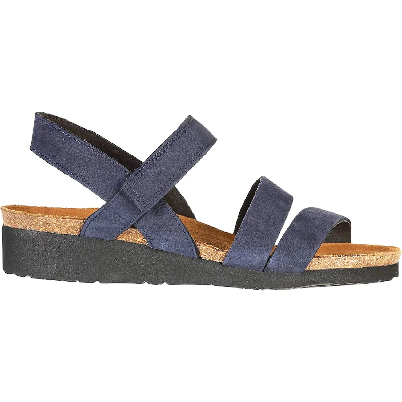 stylish sandals for womenWomen's Naot Kayla Navy Velvet Nubuck