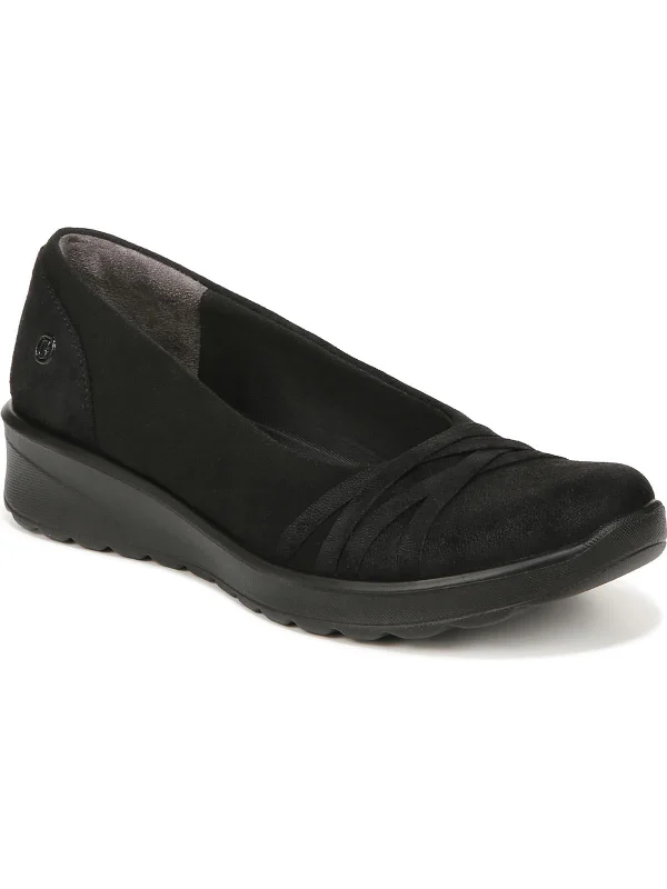 Trendy flats with studded accents for an edgy lookStylish flats for weekend getawaysGoody Womens Faux Suede Slip On Ballet Flats