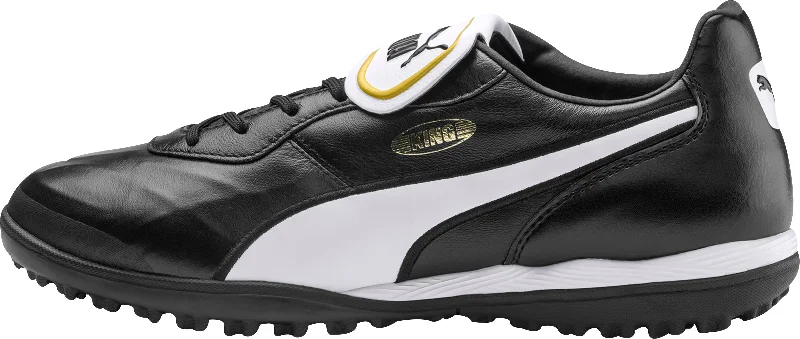 Trendy boots with oversized heels for a bold statementPuma King Top TT Astro Turf Mens Football Boots - Black