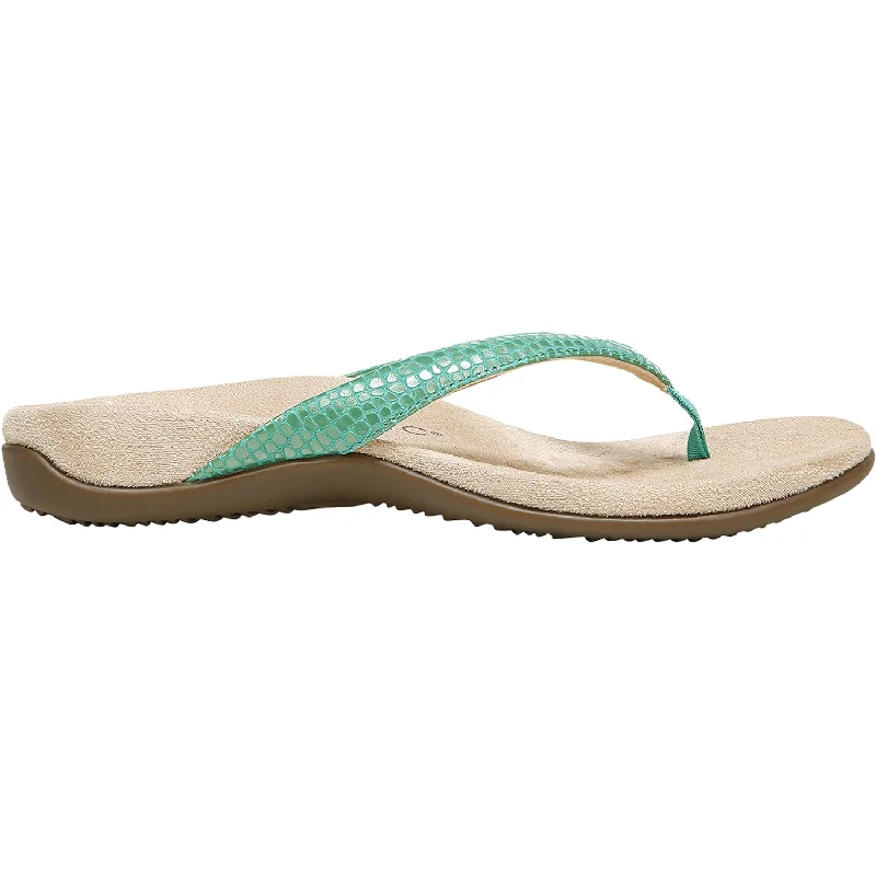 sandals for summer festivalsWomen's Vionic Dillon Green Lizard Leather