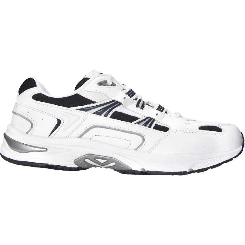 athletic shoes with shock absorptionMen's Vionic Walker White/Navy Leather