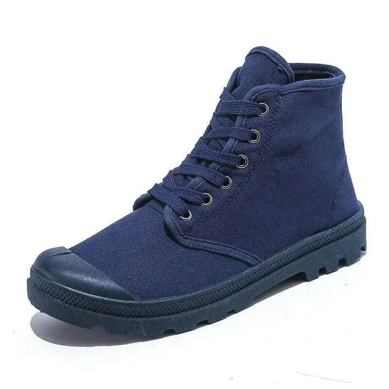 casual shoes with rubber sole for better gripUnisex Canvas Sneakers High Top Casual Shoes Fashion Shoes