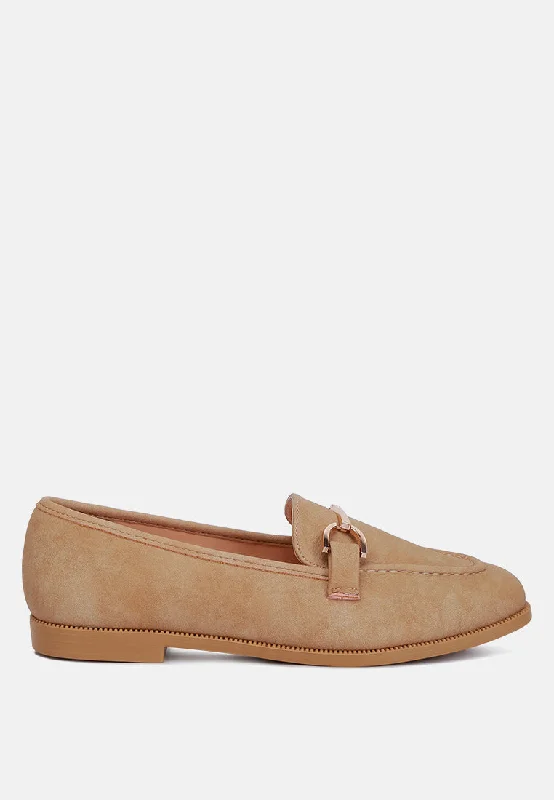 loafers for women with casual design for everyday wear-jagger horsebit detail flat loafers